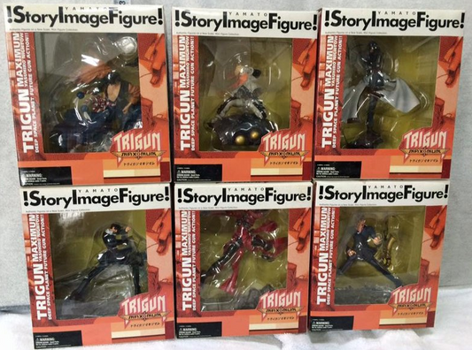 Yamato SIF Story Image Trigun Maximum Yasuhiro Nightow 6 Trading Collection Figure Set - Lavits Figure