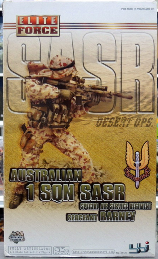 BBi 12" 1/6 Collectible Items Elite Force Australian 1 SQN SASR Special Air Service Regiment Desert OPS Sergeant Barney Action Figure - Lavits Figure
 - 1