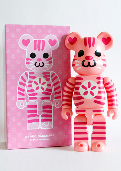 Medicom Toy 2010 Be@rbrick 400% Shoko Nakagawa Pink Ver 11" Vinyl Collection Figure - Lavits Figure
 - 3