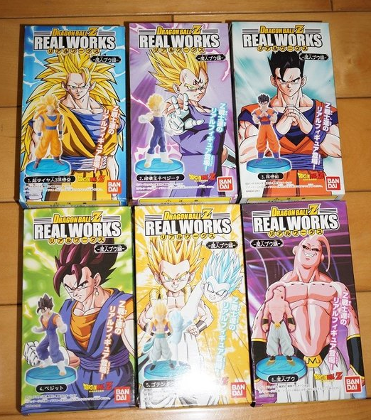 Bandai Dragon Ball Z DBZ Real Works Majin Boo Buu Edition 6 Trading Collection Figure Set - Lavits Figure