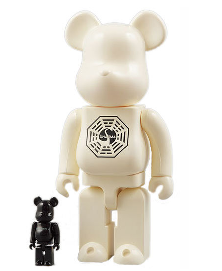 Medicom Toy 2008 Be@rbrick 400% 100% Lost White Ver 11" Vinyl Collection Figure - Lavits Figure
 - 1