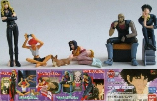 Bandai 2001 Cowboy Bebop Gashapaon HG 5 Collection Figure Set - Lavits Figure