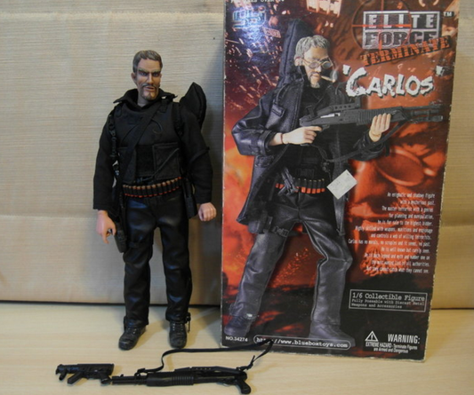 BBi 12" 1/6 Elite Force Terminate Carlos Collectible Action Figure Used - Lavits Figure
 - 1