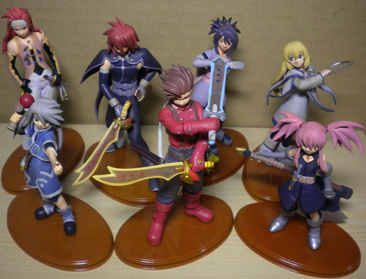 Kotobukiya One Coin Tales of Symphonia TOS 7+2 Secret 9 Trading Collection Figure Set Used - Lavits Figure
 - 1
