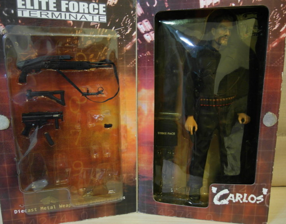 BBi 12" 1/6 Elite Force Terminate Carlos Collectible Action Figure Used - Lavits Figure
- 2