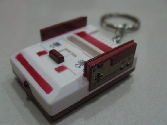 Banpresto Nintendo Famicom Console Cord Strap Key Chain Mini Trading Figure Used - Lavits Figure