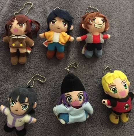 Japan Hikaru No Go 6 Mini Mascot Strap Plush Doll Figure Set Used - Lavits Figure