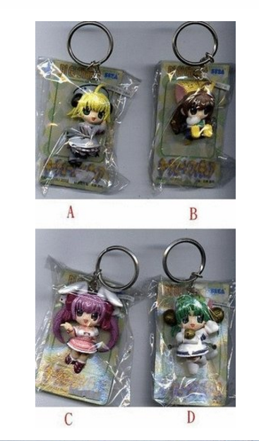 Sega Di Gi Charat 4 Mini Mascot Strap Key Chain Holder Collection Figure Set - Lavits Figure