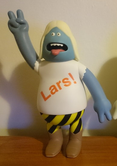 Amos Toys 2001 James Jarvis World Of Pain Lars Alternate Color Blue Ver 7" Vinyl Figure - Lavits Figure