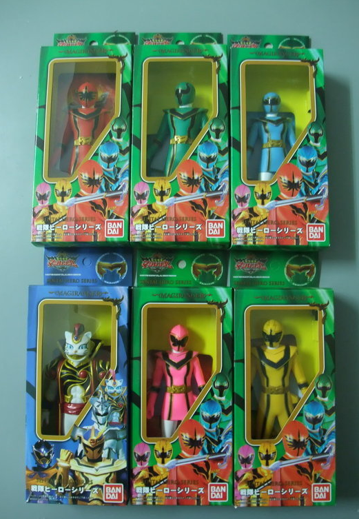 Bandai Power Rangers Mystic Force Magiranger 6 Vinyl Trading Collection Figure Set - Lavits Figure