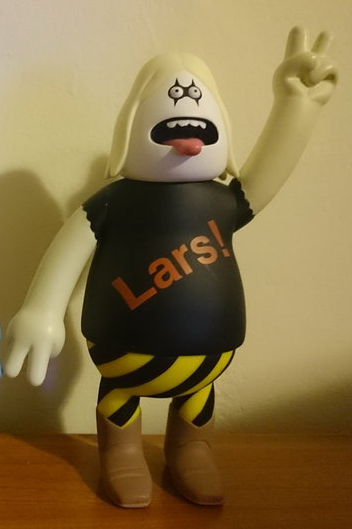 Amos Toys 2001 James Jarvis World Of Pain Lars OG White Ver 7" Vinyl Figure - Lavits Figure