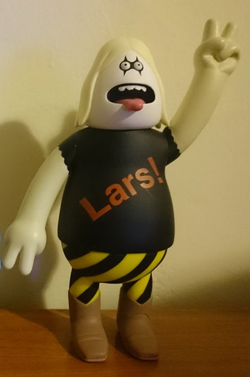 Amos Toys 2001 James Jarvis World Of Pain Lars OG White Ver 7" Vinyl Figure - Lavits Figure
