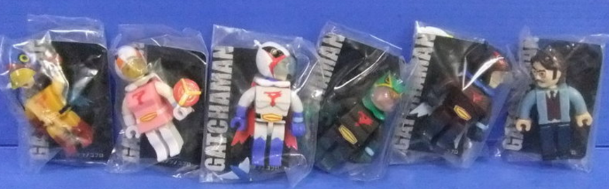 Yujin Science Ninja Team Gatchaman Gashapon Kubrick Style 6 Mini Trading Figure Set - Lavits Figure