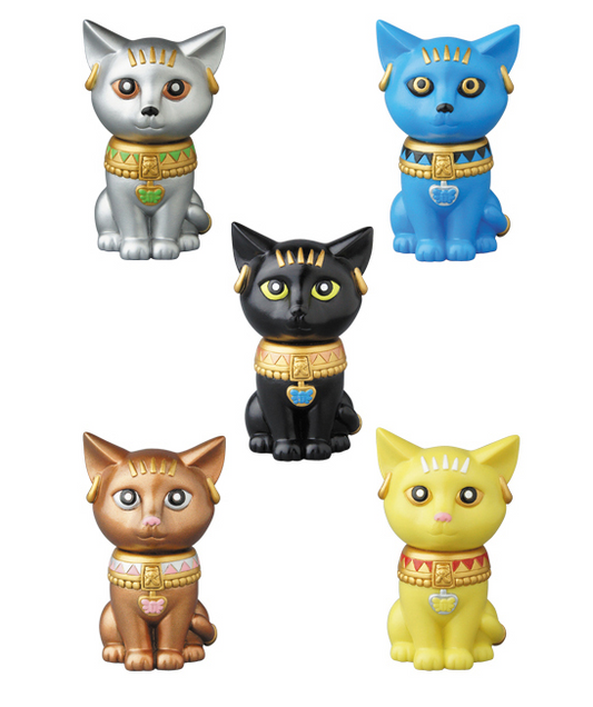 Medicom Toy VAG Vinyl Artist Gacha Gashapon Series 7 Bastet God 5 2.5" Figure Set - Lavits Figure
