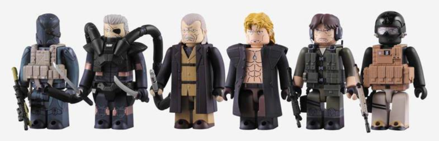 Medicom Toy Kubrick 100% Metal Gear Solid Collectors Edition #2 6 Action Figure Set