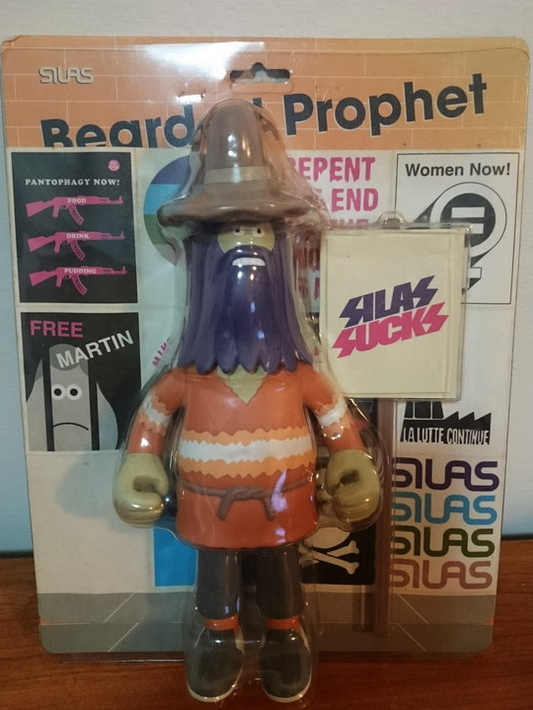 Amos Toys 2001 James Jarvis Bearded Prophet Orange Ver 9" Vinyl Figure - Lavits Figure