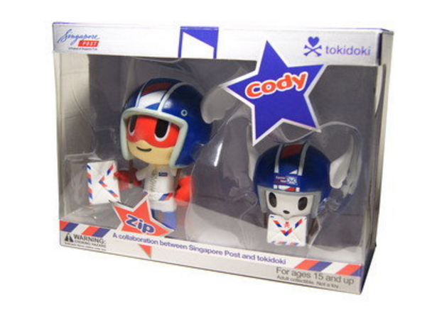 2011 Simone Legno Tokidoki x Singpost Zip & Cody 4.5" Vinyl Figure - Lavits Figure
- 2
