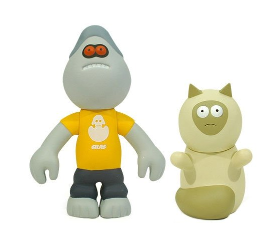Amos Toys 1999 James Jarvis Evil Martin & Bubba Yellow Ver 5" Vinyl Figure - Lavits Figure
- 1