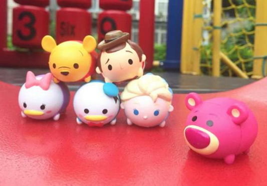 Disney Tsum Tsum Character Family Mart Limited Part 2 6 Mini Magnet Trading Figure Set - Lavits Figure