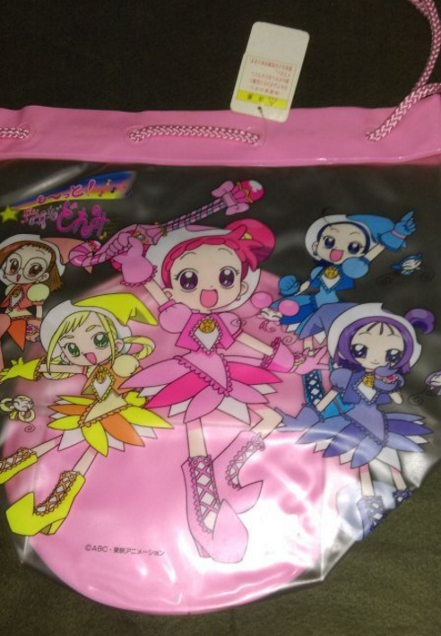 Japan Magical Ojamajo Do Re Mi Plastic Tote Bag Type B - Lavits Figure