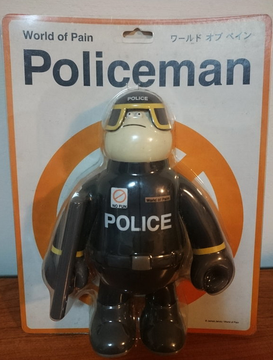 Amos Toys 2008 James Jarvis World Of Pain Police Yellow Ver Vinyl Figure - Lavits Figure