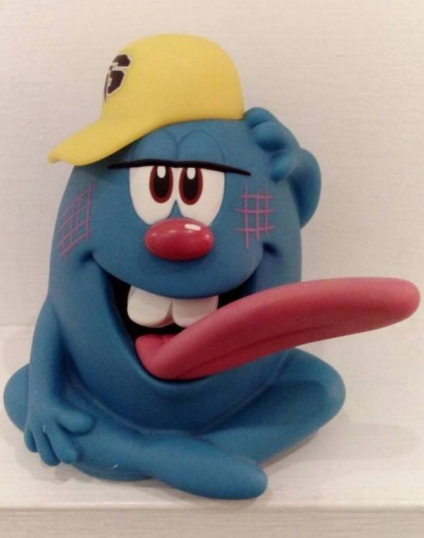 How2work Inoue Santa Larry Franco Blue Ver 7" Vinyl Figure Used - Lavits Figure