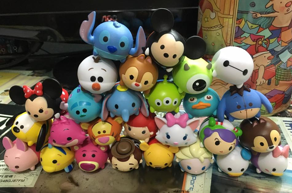 Disney Tsum Tsum Character Family Mart Limited Part 1+2+3 27 Mini Magnet  Trading Figure Set