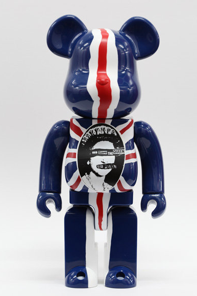 Medicom Toy Be@rbrick 400% Sex Pistols God Save the Queen Blue Ver 11" Vinyl Collection Figure - Lavits Figure
- 2