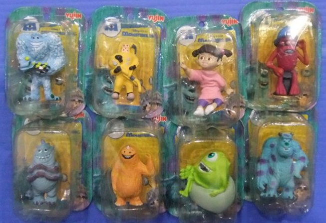 Yujin Disney Pixar Monsters Inc Gashapon 8 Mini Trading Figure Set - Lavits Figure