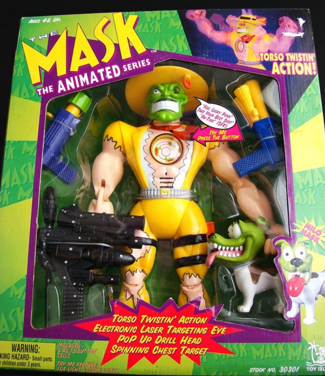Toy Island 1997 The Mask Animated Series Torso Twistin' Action Milo 13" Collection Figure - Lavits Figure
- 1