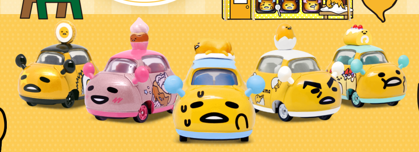 Sanrio Gudetama Family Mart Limited 5+2 7 2" Metal Mini Car Trading Figure Set - Lavits Figure
- 2