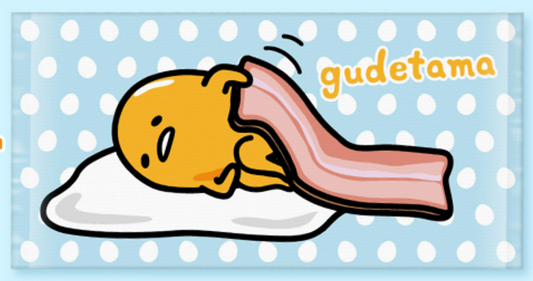Sanrio Gudetama Family Mart Limited 30" x 55" Bath Beach Towel Bacon Ver - Lavits Figure