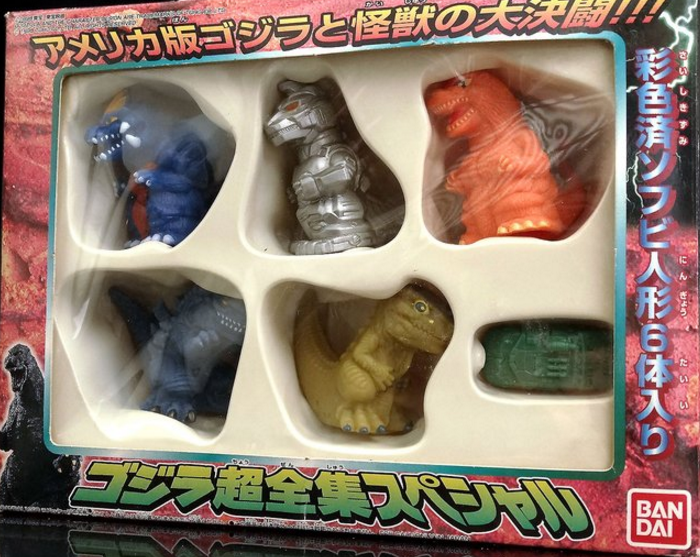 Bandai 1998 Godzilla Finger Puppets 6 Trading Collection Figure - Lavits Figure
 - 1