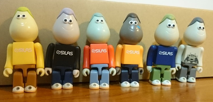 Medicom Toy 2004 James Jarvis Silas Martin Kubrick 5+1 Secret 6 3" Vinyl Figure Set Used - Lavits Figure