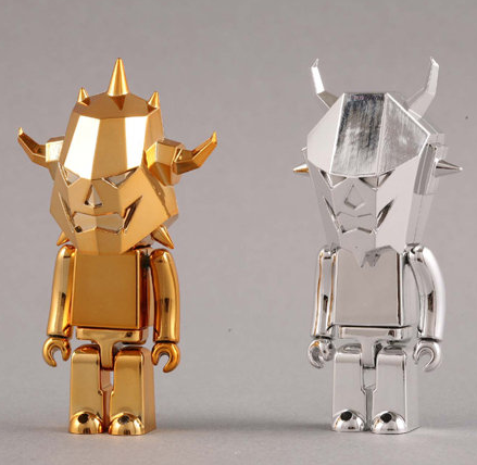 Medicom Toy 2007 Kubrick Devilrobots T9G 10th Anniversary 2 Pack Ver 3" Vinyl Figure Set - Lavits Figure