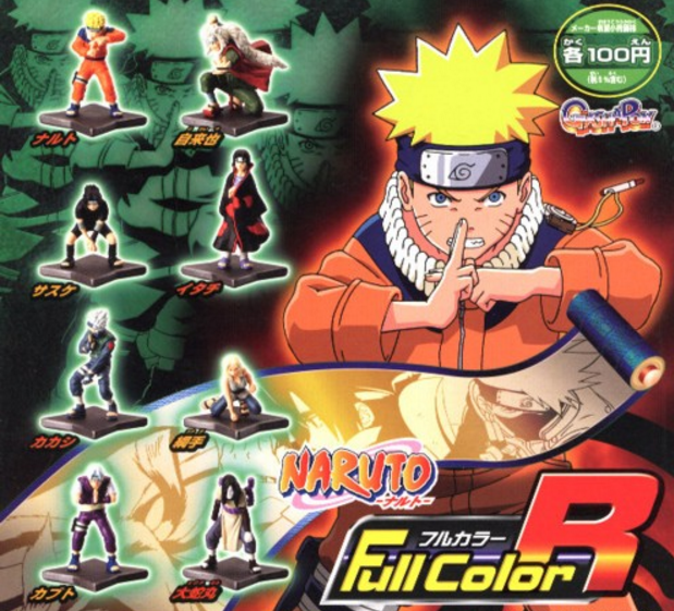 Bandai Naruto Gashapon Full Color R 8 Trading Figure Set - Lavits Figure