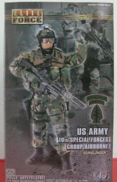 BBi 12" 1/6 Collectible Items Elite Force US Army 10th Special Forces Group Ariborne Gunslinger Action Figure - Lavits Figure
- 1