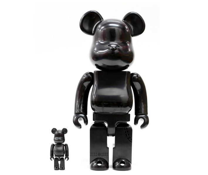 Medicom Toy Be@rbrick 400% 100% Skull All Black Ver 11" Vinyl Collection Figure - Lavits Figure
- 1