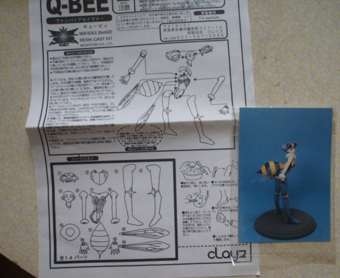 Clayz Capcom Darkstalkers Vampire Savior Q-Bee Cold Cast Model Kit Figure