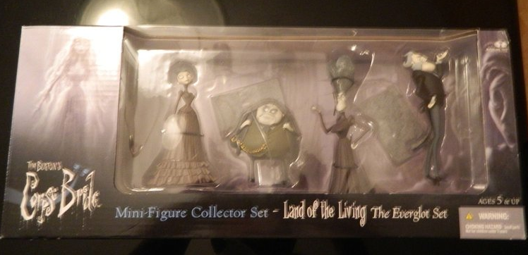 McFarlane Toys Tim Burton's Corpse Bride Mini Collector Land Of The Living The Everglot Trading Figure Set - Lavits Figure