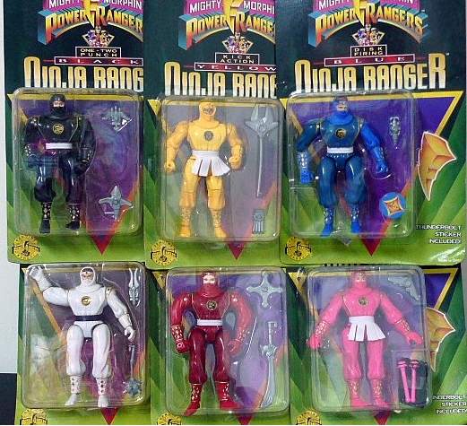 Bandai Power Rangers Ninja Sentai Kakuranger 6 Ranger Fighter Action Figure Set - Lavits Figure