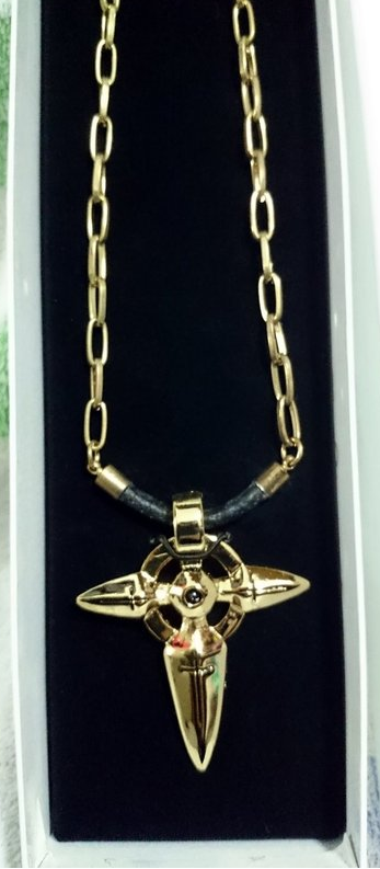 Movic Magical Girl Lyrical Nanoha Strikers Device Metal Charm Collection Schwert Kreuz Necklace - Lavits Figure
- 2