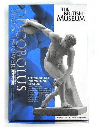 Kaiyodo 1/15 The British Museum Collection Discobolus Discus Thrower 6" Polystone Statue Collection Figure - Lavits Figure
- 2