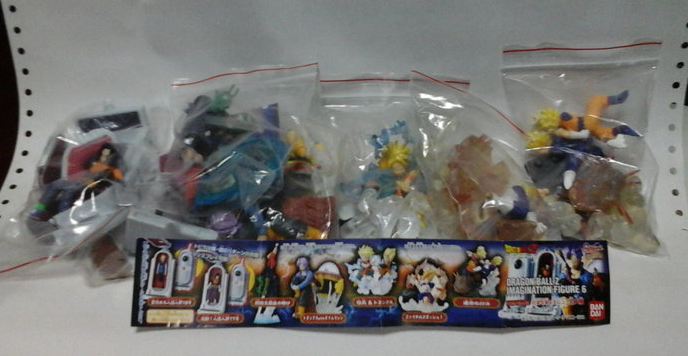 Bandai Dragon Ball Z DBZ Gashapon Imagination Part 6 7 Trading Collection Figure Set Used - Lavits Figure