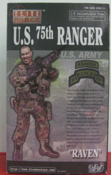 BBi 12" 1/6 Collectible Items Elite Force U.S. 75th Ranger Army Raven Action Figure - Lavits Figure
- 1