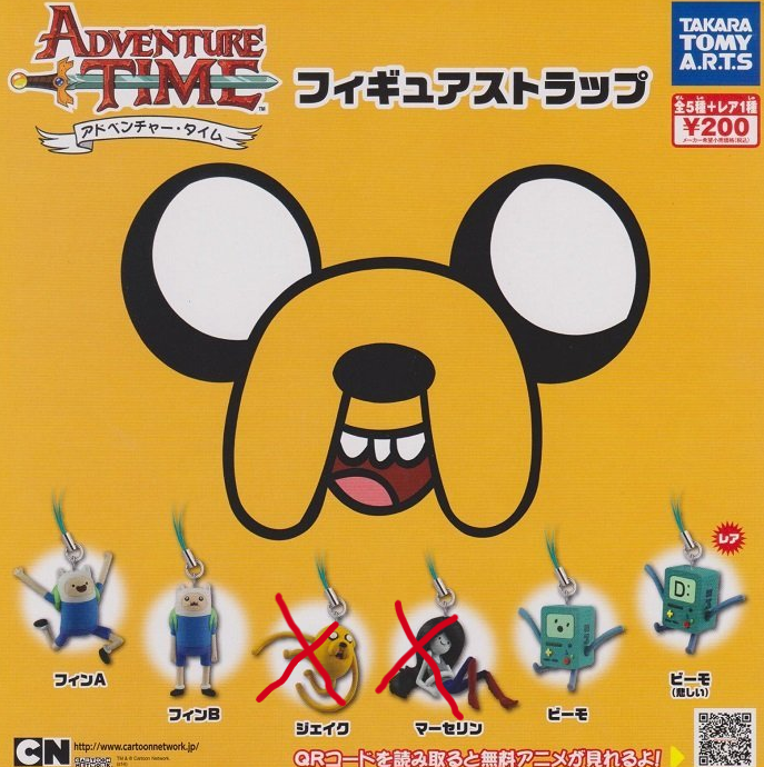 Takara Tomy Adventure Time Gashapon 6 Swing Mascot Strap Collection Figure Set - Lavits Figure