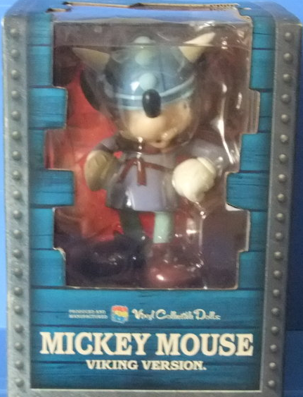 Medicom Toy VCD Vinyl Collectible Dolls Disney Mickey Mouse Viking Version Trading Collection Figure - Lavits Figure
