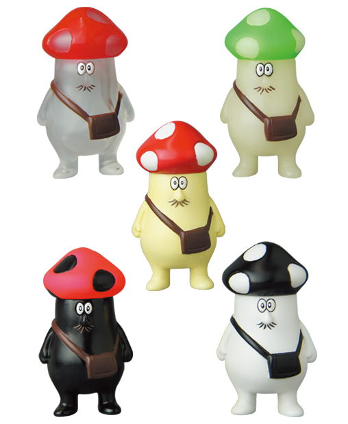 Medicom Toy 2015 Yowohei Kaneko Fujiko Pro Shogakukan VAG Vinyl Artist Gacha Gashapon Isobe Yan 5 2.5" Figure Set - Lavits Figure