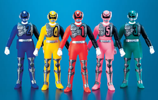 Bandai Power Rangers Dekaranger SPD Space Patrol Delta 5 3" Mini Trading Figure Set - Lavits Figure