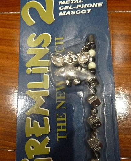 Warner Bros 2000 Gremlins 2 The New Batch Gizmo Metal Cell Phone Strap Trading Figure - Lavits Figure